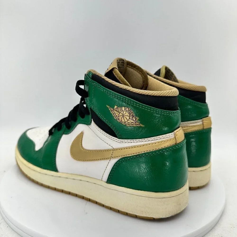 Nike Air Jordan 1 I Retro High Celtics GS Size 7Y 575441 315 Clover Gold Green